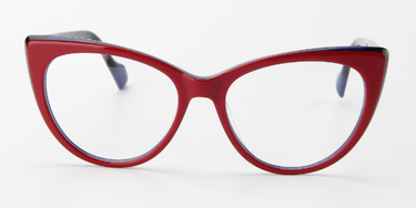 Women Calypso Eyeglasses: Soso - Red & Blue - SpecSMART Eye Clinic (Front View)